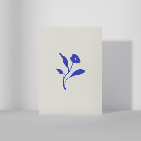 Floral III blátt・A6