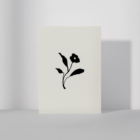 Floral III svart・A6