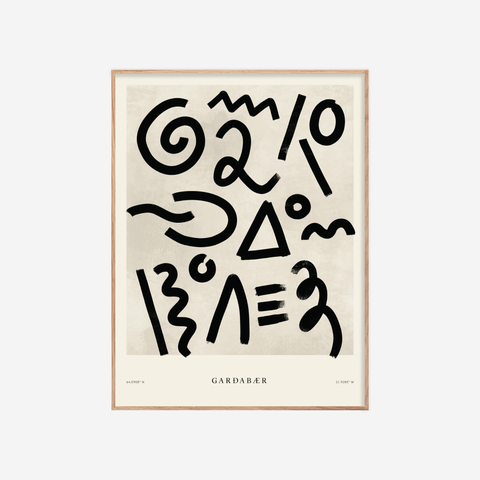 Garðabær・Plakat・Svart