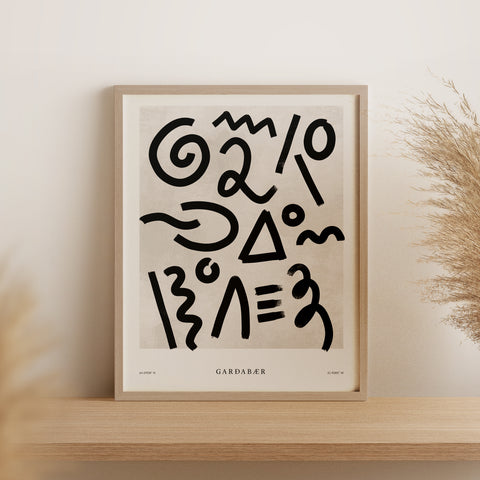 Garðabær・Plakat・Svart