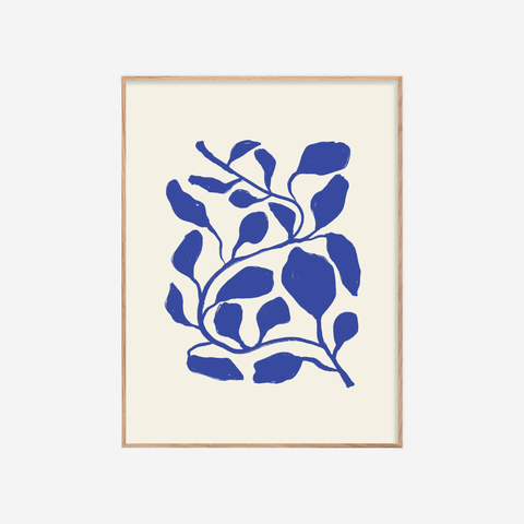 Floral I・Plakat・Blátt