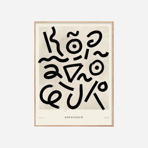 Kópavogur・Plakat・Svart