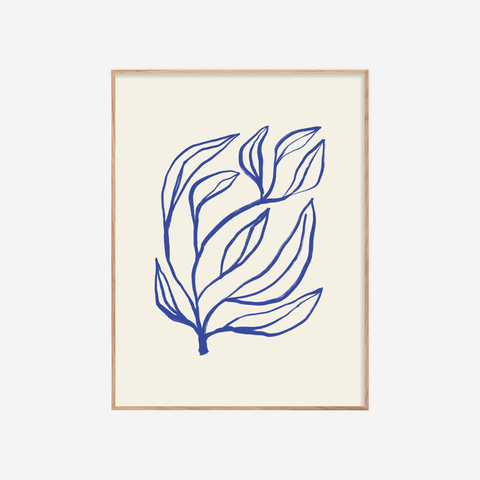 Floral II・Plakat・Blátt