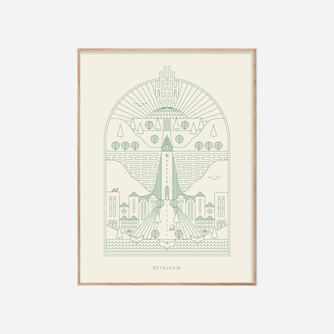 Reykjavíkurborg・Plakat・Grænt