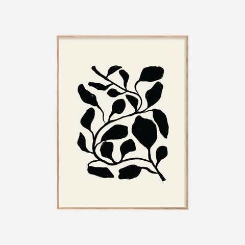 Floral I・Plakat・Svart