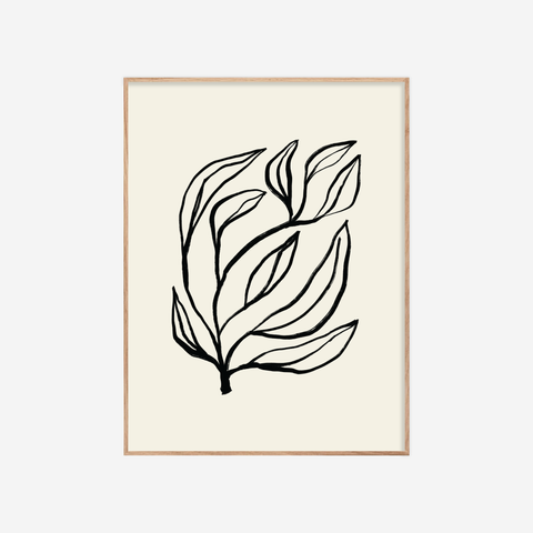 Floral II・Plakat・Svart