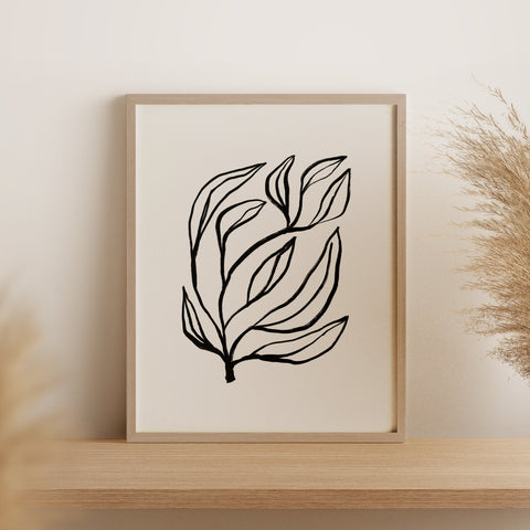 Floral II・Plakat・Svart