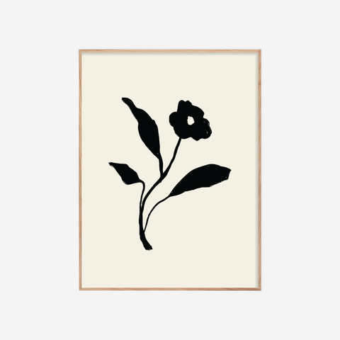 Floral III・Plakat・Svart