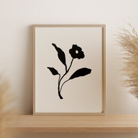 Floral III・Plakat・Svart