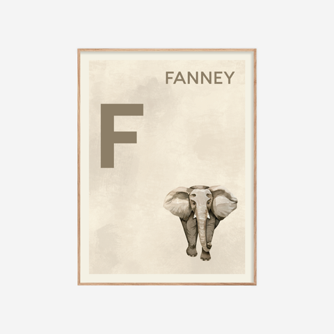 Íslenska stafrófið・F・Plakat