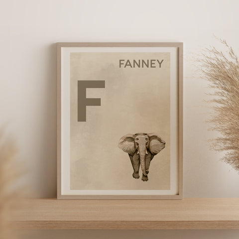 Íslenska stafrófið・F・Plakat