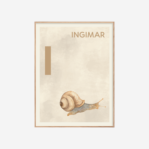 Íslenska stafrófið・I・Plakat