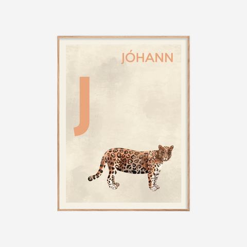 Íslenska stafrófið・J・Plakat