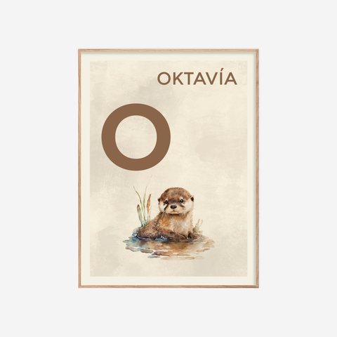 Íslenska stafrófið・O・Plakat