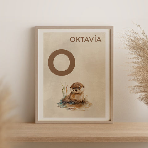 Íslenska stafrófið・O・Plakat