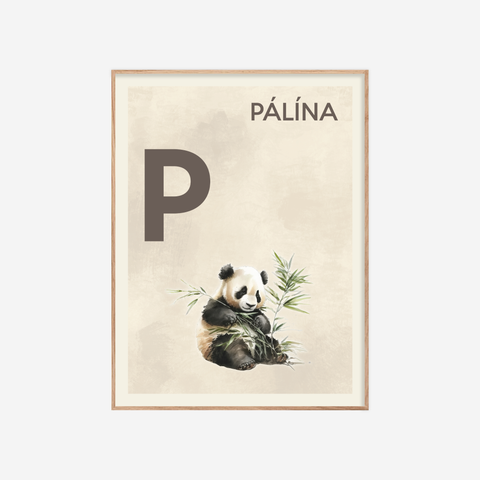 Íslenska stafrófið・P・Plakat