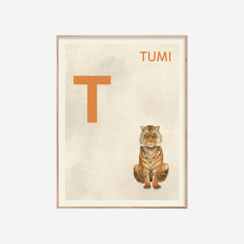 Íslenska stafrófið・T・Plakat