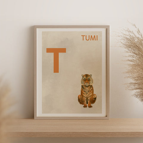 Íslenska stafrófið・T・Plakat