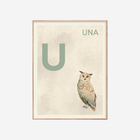 Íslenska stafrófið・U・Plakat
