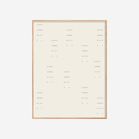 Þetta verður mitt ár・Prent・30×40 cm・Svart