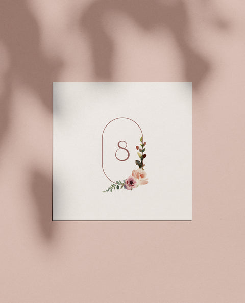 NÚMER 6 — BORÐAMERKINGAR