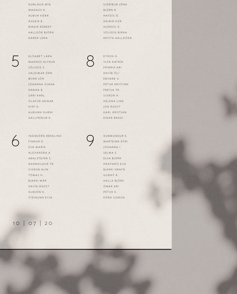 NÚMER 4 — BORÐASKIPAN