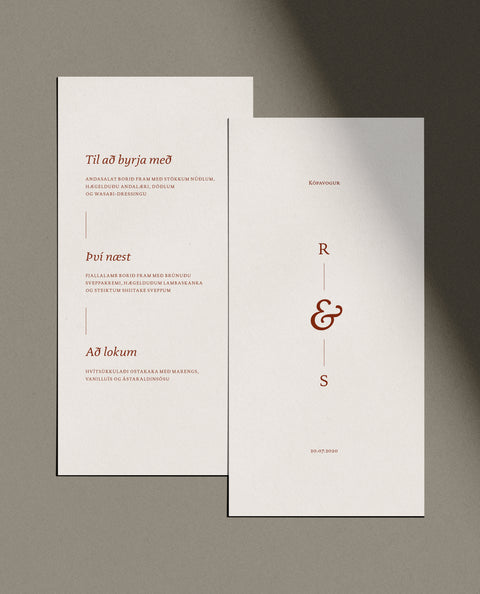 NÚMER 2 — MATSEÐLAR