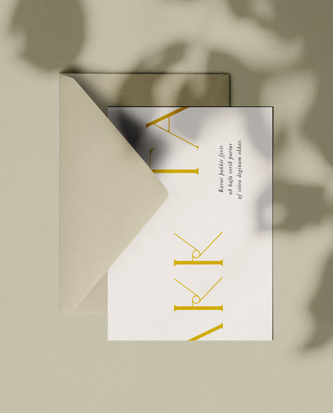 NÚMER 5 — ÞAKKARKORT