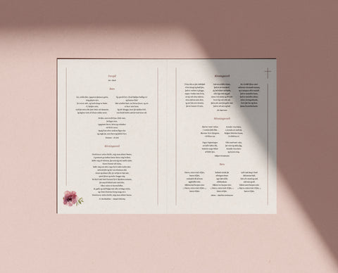 Sálmaskrá — Númer 1 — 4 síður