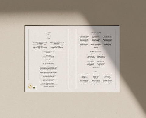 Sálmaskrá — Númer 2 — 4 síður