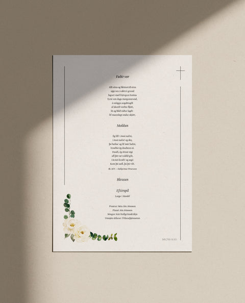 Sálmaskrá — Númer 2 — 4 síður