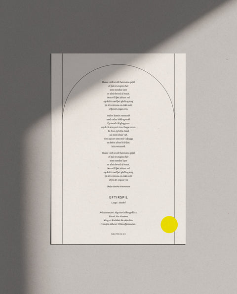 Sálmaskrá — Númer 4 — 4 síður