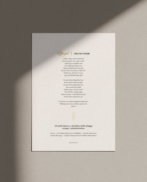 Sálmaskrá — Númer 5 — 4 síður